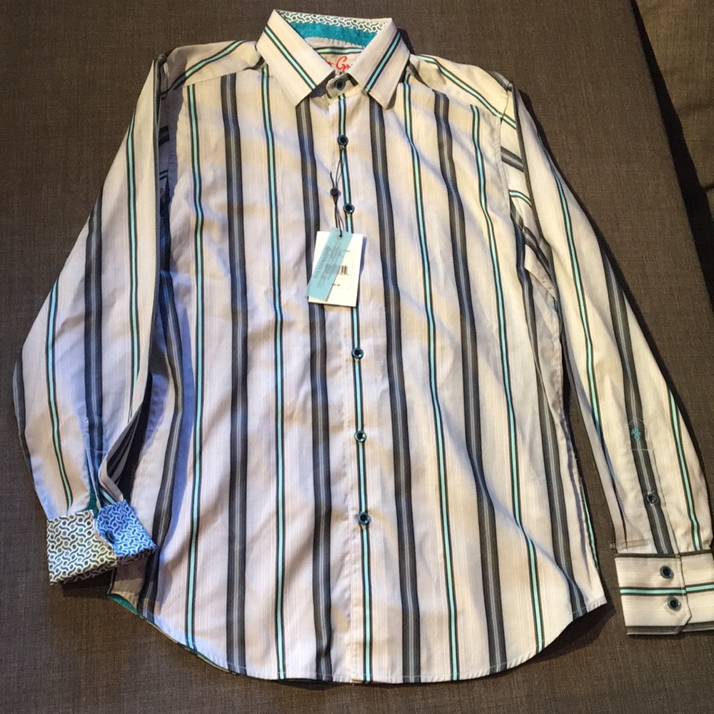 Robert Graham Tailored Fit Button Up Dress Shirt